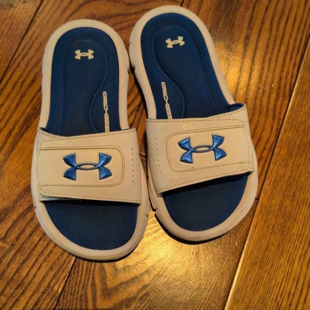 Under Armour Kids Sandals - Blue and Cream